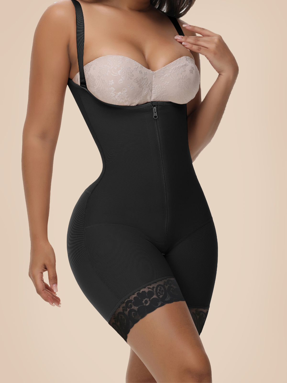 Tummy Control Invisible Zipper Faja Underbust Shapewear