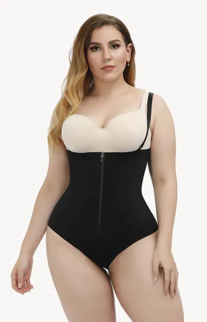 Women's Waist Trainer Slimming Shapewear Postpartum Recovery Fajas With Zipper Corset Effect Butt-Lifting Body Shaper