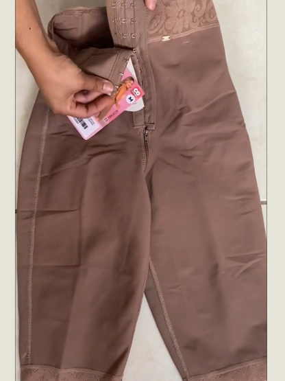 Women's High Waisted Shaping Midi Pants Grommet Control