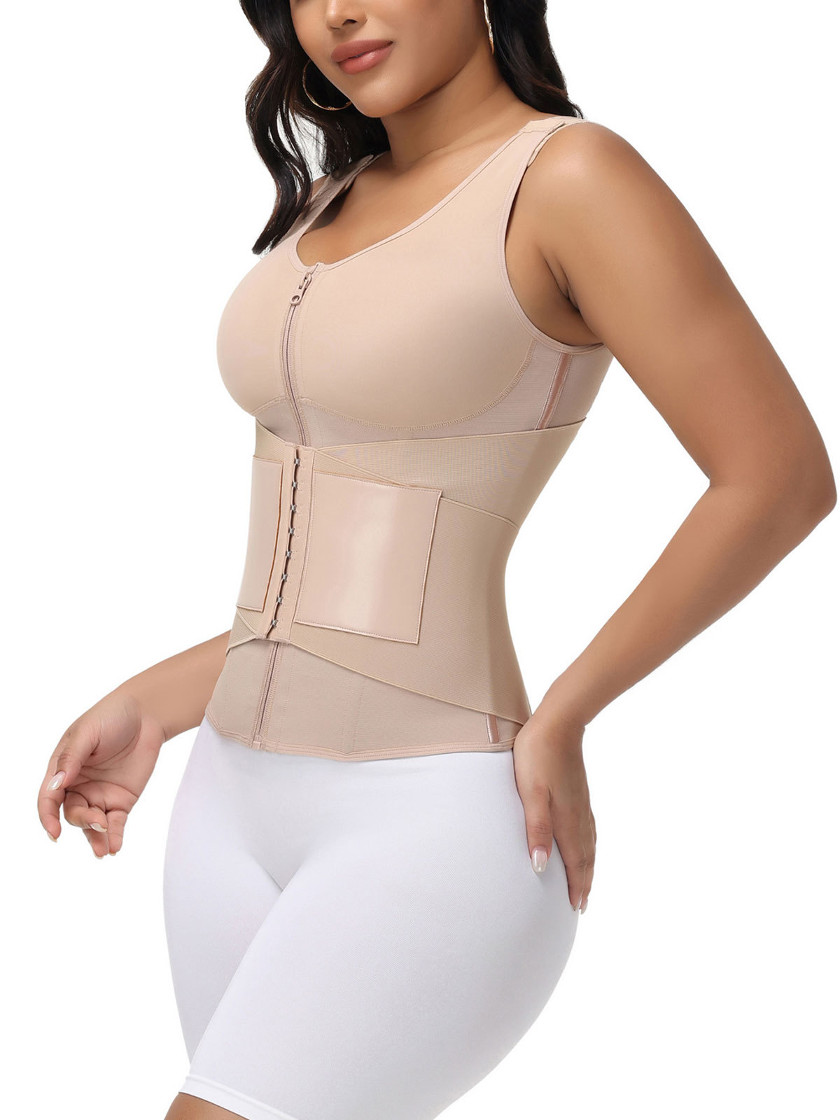 Hourglass Tummy Control Body Shaper Workout Corset Shapewear in built Bra