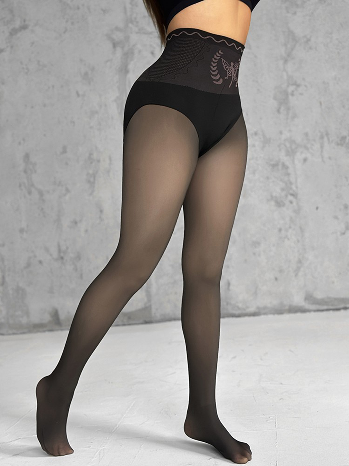 Hip-Lifting Tights With Fleece Lining Thermal Leggings