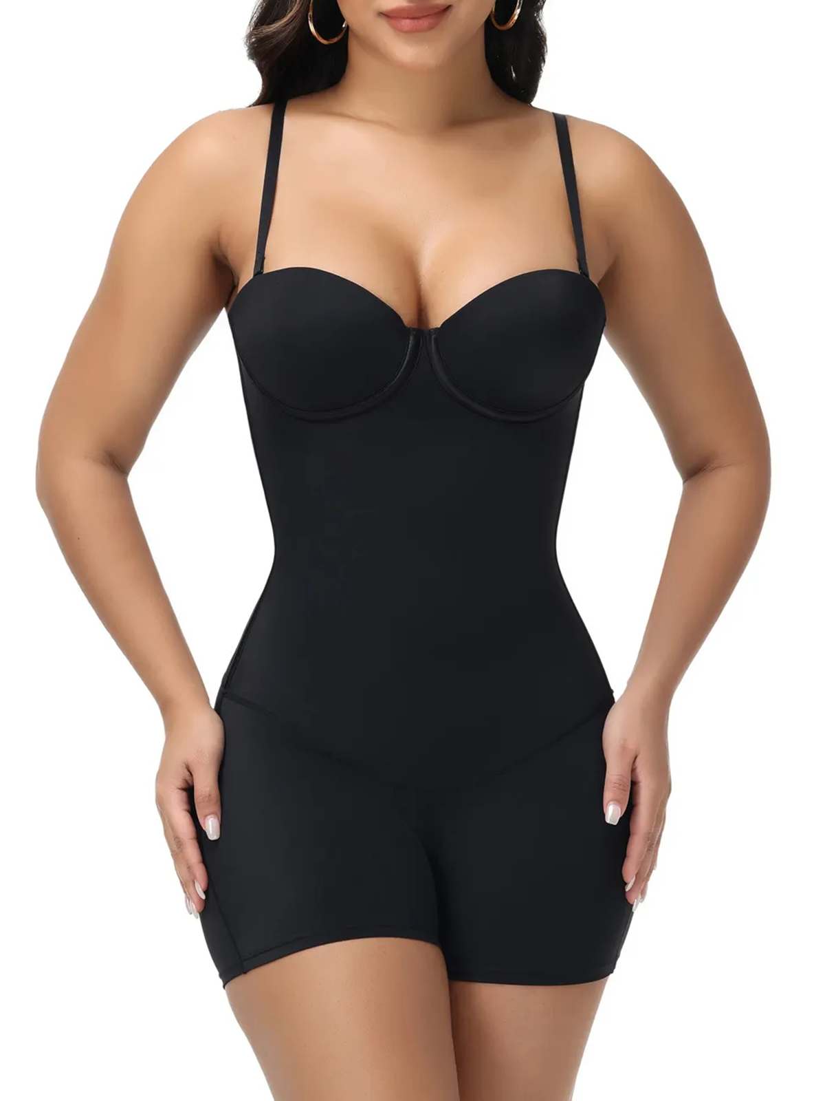 Sleeveless Bodysuit With Cup And Straps At The Back