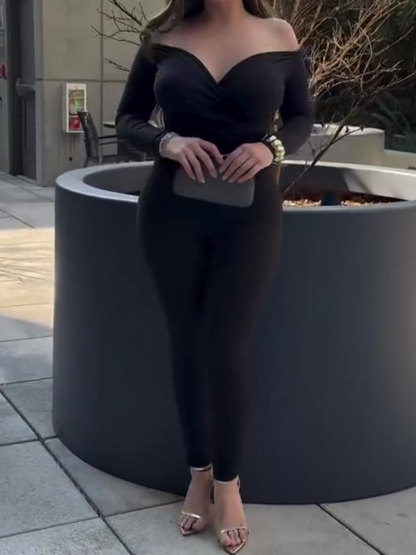 Bandeau Off-shoulder Busty Suit