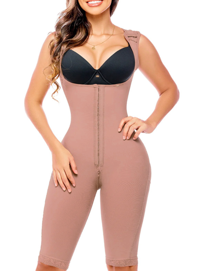 Hook & Eye Tummy Control Zipper Crotch Thigh Slimming Body Shape