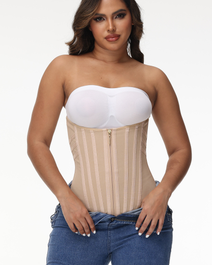 ChicCurve Modeling Belt 30 Steel Waist Trainer-Tan