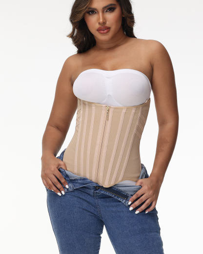 ChicCurve Modeling Belt 30 Steel Waist Trainer-Tan