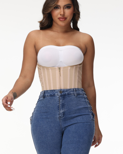 ChicCurve Modeling Belt 30 Steel Waist Trainer-Tan