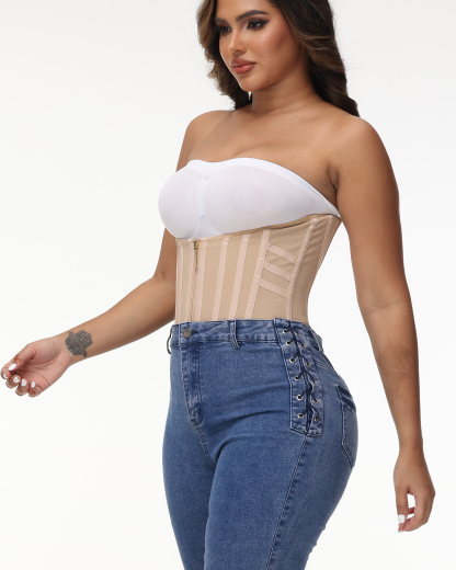 ChicCurve Modeling Belt 30 Steel Waist Trainer-Tan
