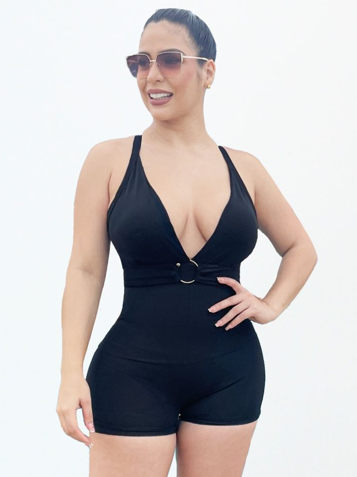 One-Piece Sleeveless Shapewear Swimsuit