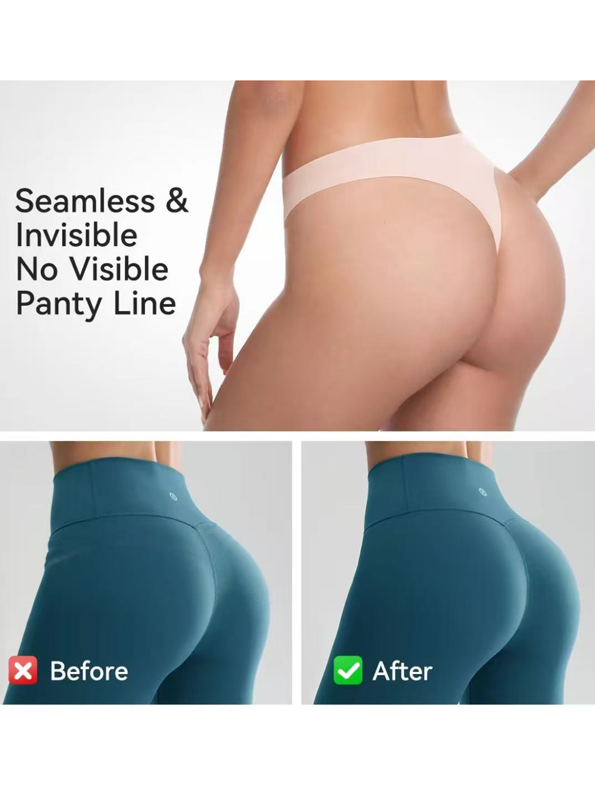 Women's Seamless Cameltoe Thong