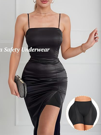 Women Hip Padded Shapewear Booty Lifter Butt Enhancer Removable 4 Thicker Pads Control Panty For Bigger Butt