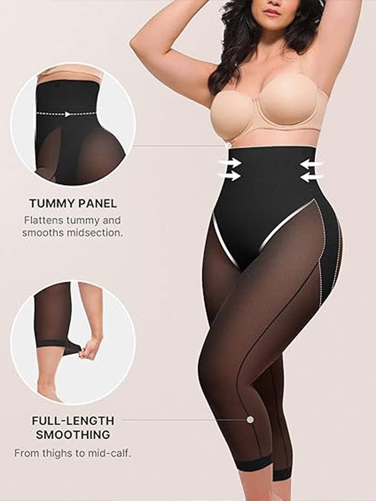 Women's Seamless Tight Shaping Hip Lifting Capri Pants