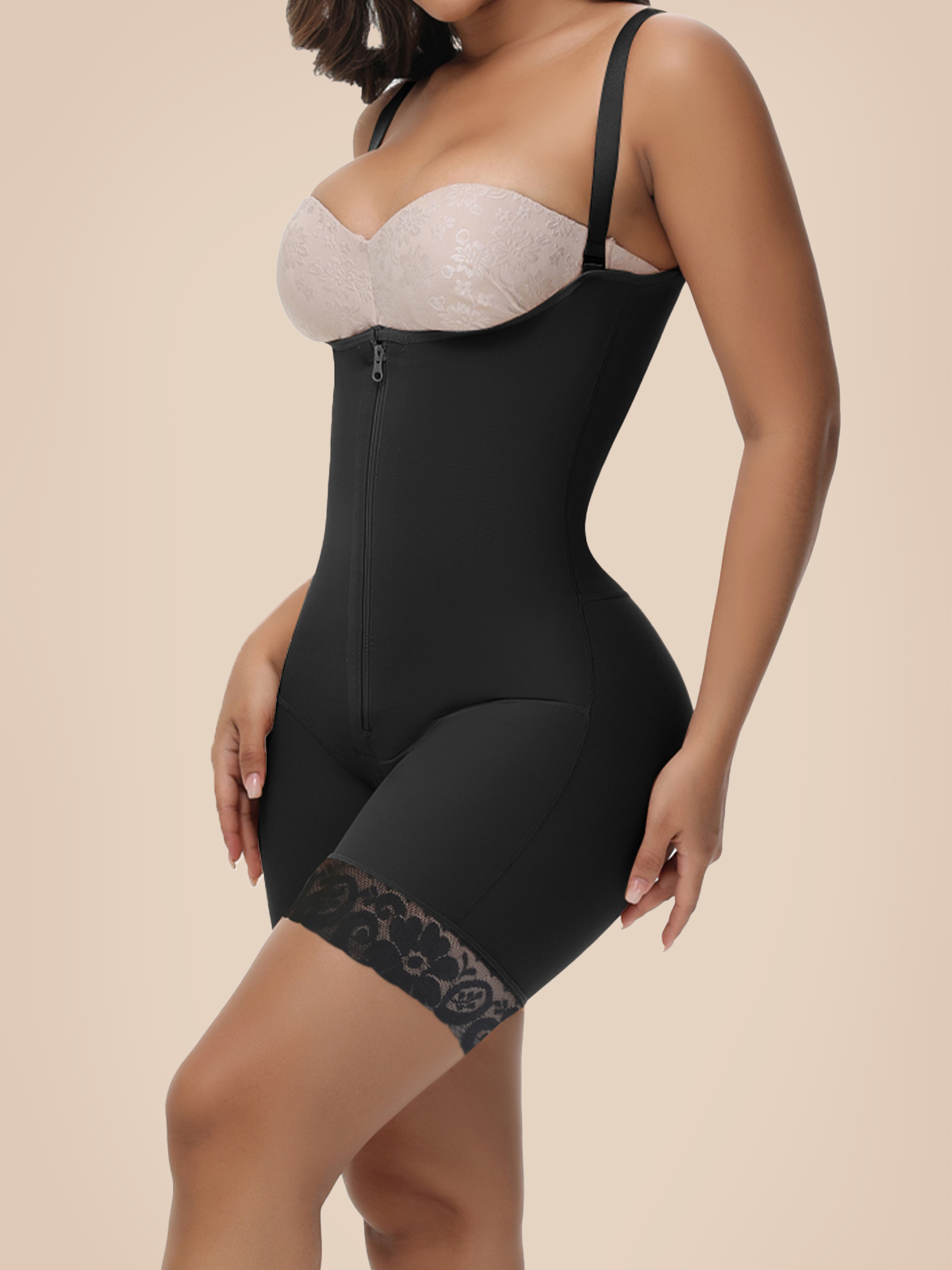 Tummy Control Invisible Zipper Faja Underbust Shapewear