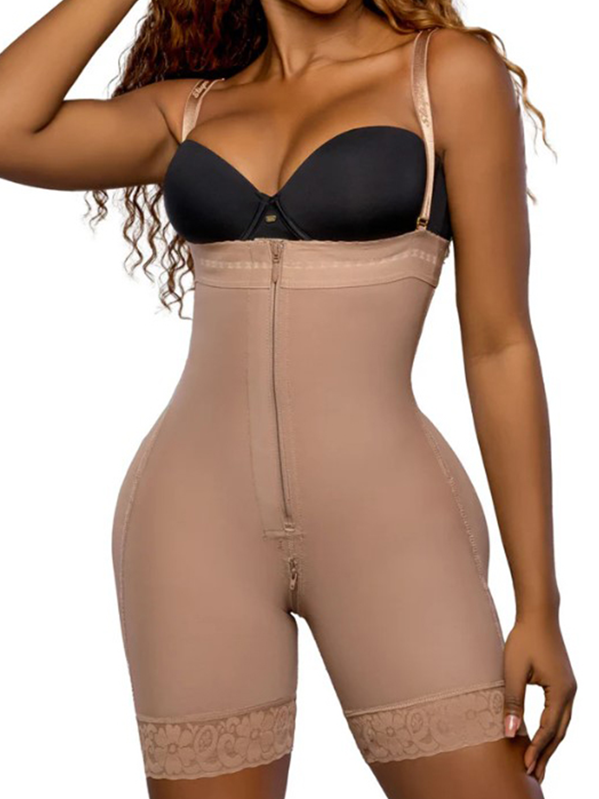 Front Zipper High-pressure Shape Shorts