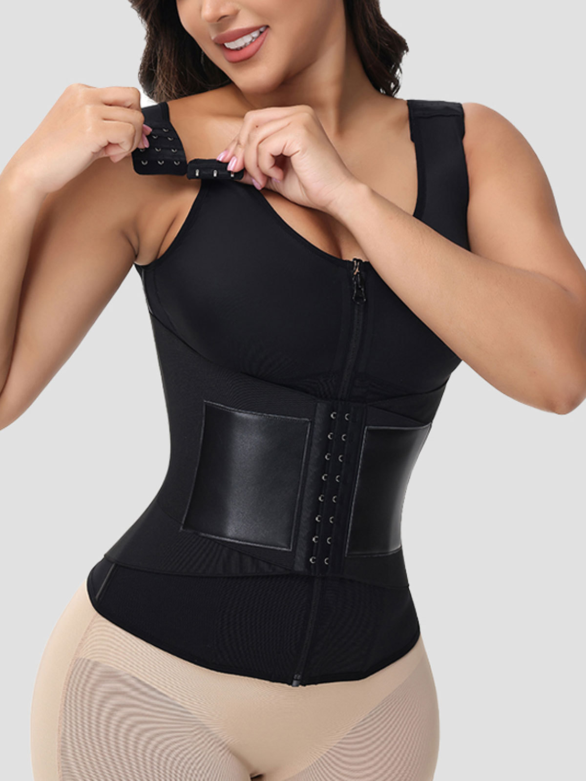 Hourglass Tummy Control Body Shaper Workout Corset Shapewear in built Bra