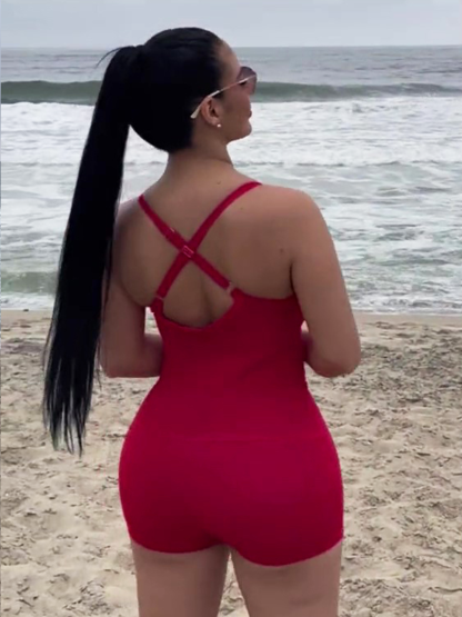 One-Piece Sleeveless Shapewear Swimsuit