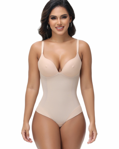 Triangle Body Suit With Cups