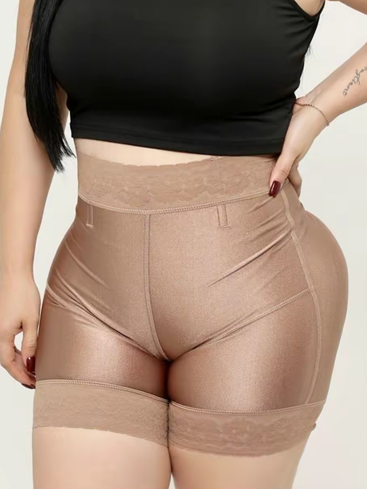 Lace High Waisted Columbia BBL Shorts