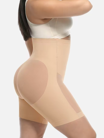 High Waisted Seamless Breathable Tummy Control Shaping Shorts