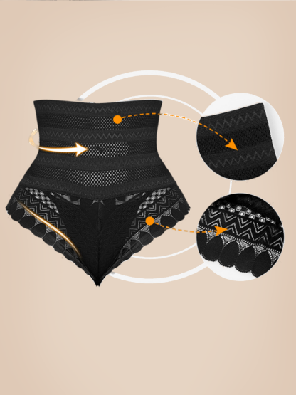 Lace High Waist Slimming Thong