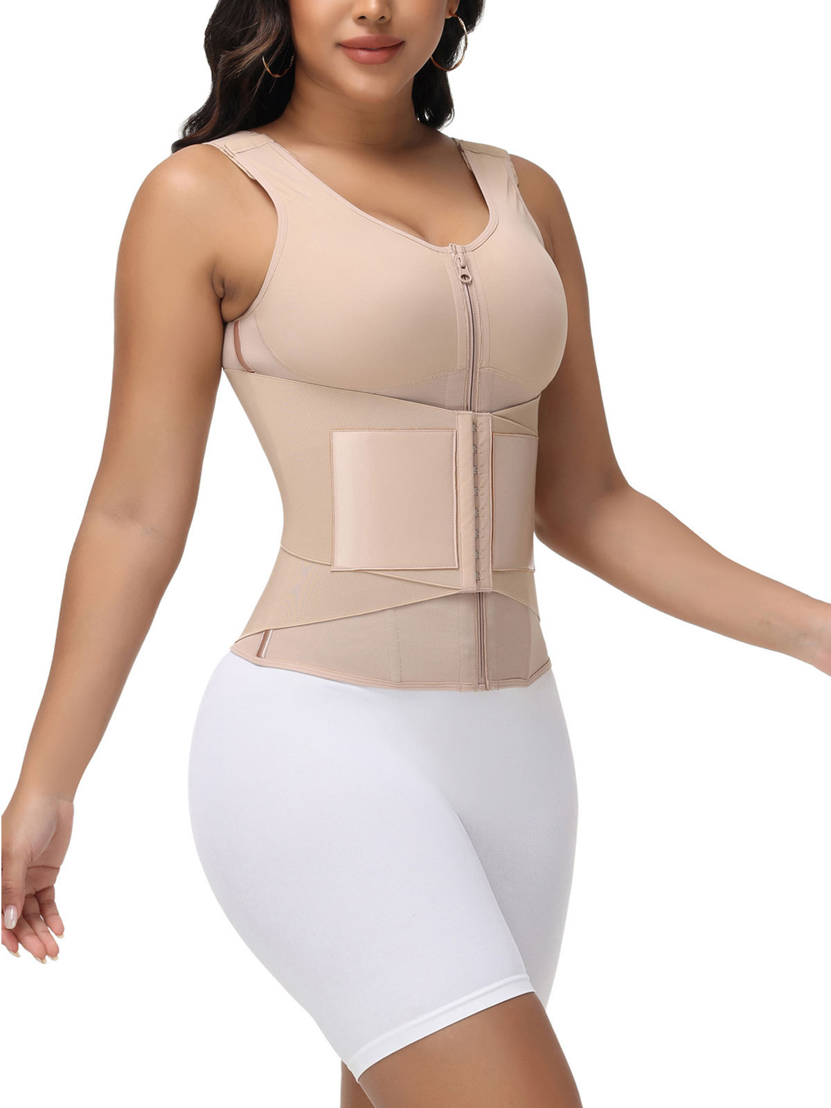 Hourglass Tummy Control Body Shaper Workout Corset Shapewear in built Bra