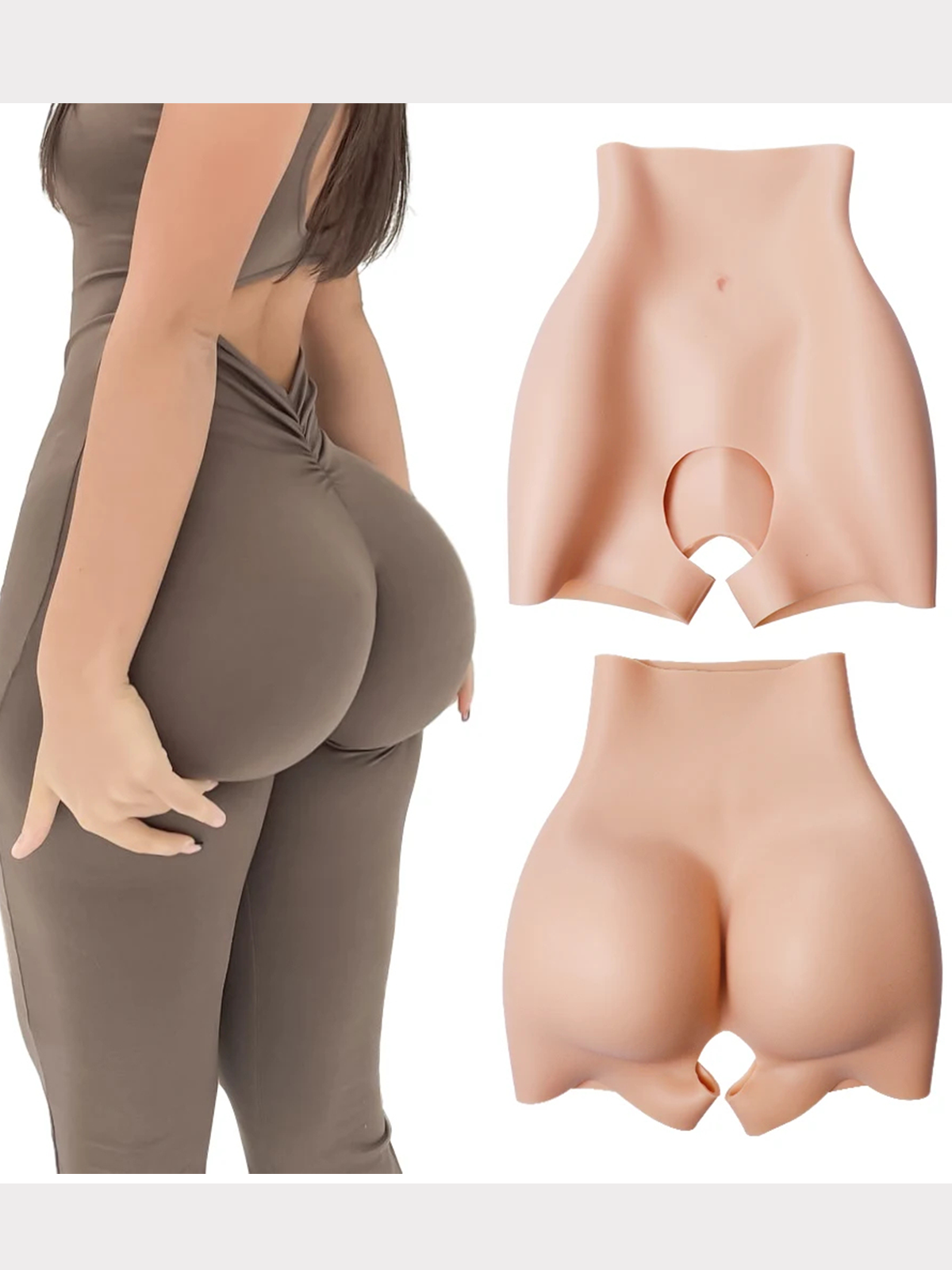 BBL Butt Lifter Short Food-grade Silicone Butt Pads with a Three-year Life Span