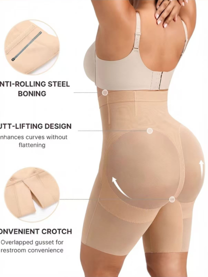 High Waist Tummy Control Shapewear Shorts Seamless Thigh Slimmer Body Shaper