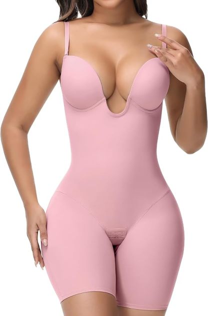 Deep V Skirt Can Be Worn With Gathered Crotch And Adjustable Backless Skirt Invisible Body Shaper