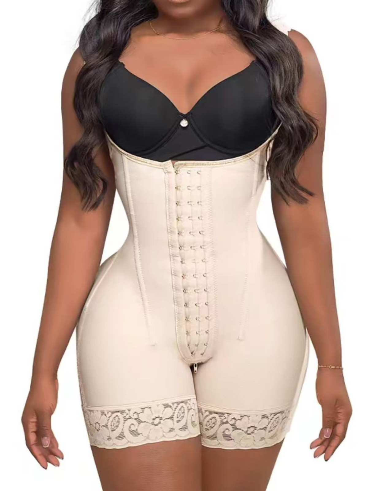 Built In Invisible Underwire Double Layer Abdominal Reinforcement And Buttock Lifting Body Shapewear