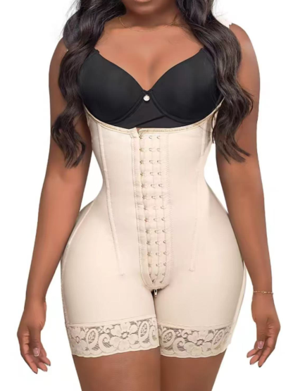 Built In Invisible Underwire Double Layer Abdominal Reinforcement And Buttock Lifting Body Shapewear