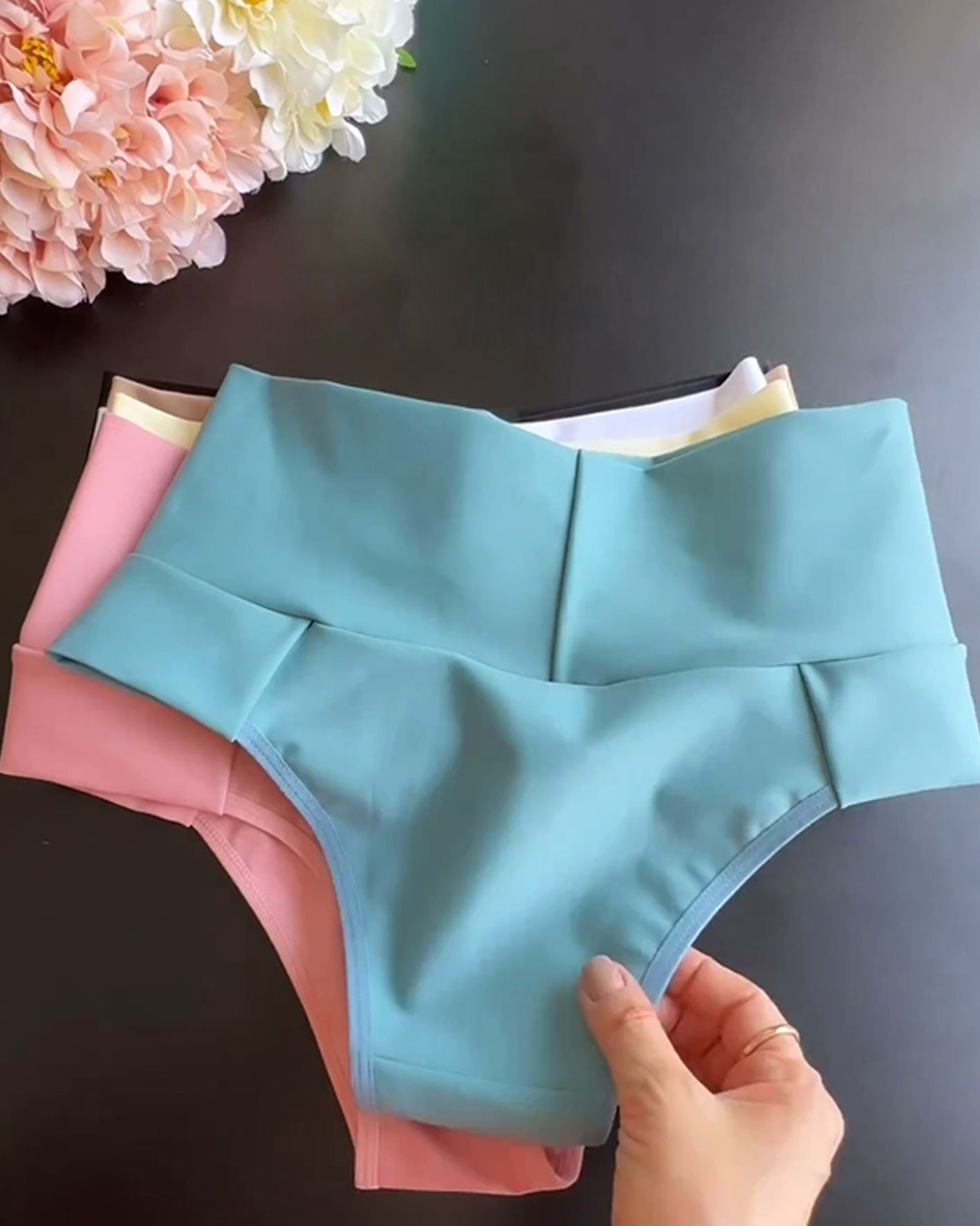 ChicCurve Solid Color High-Waisted Panties