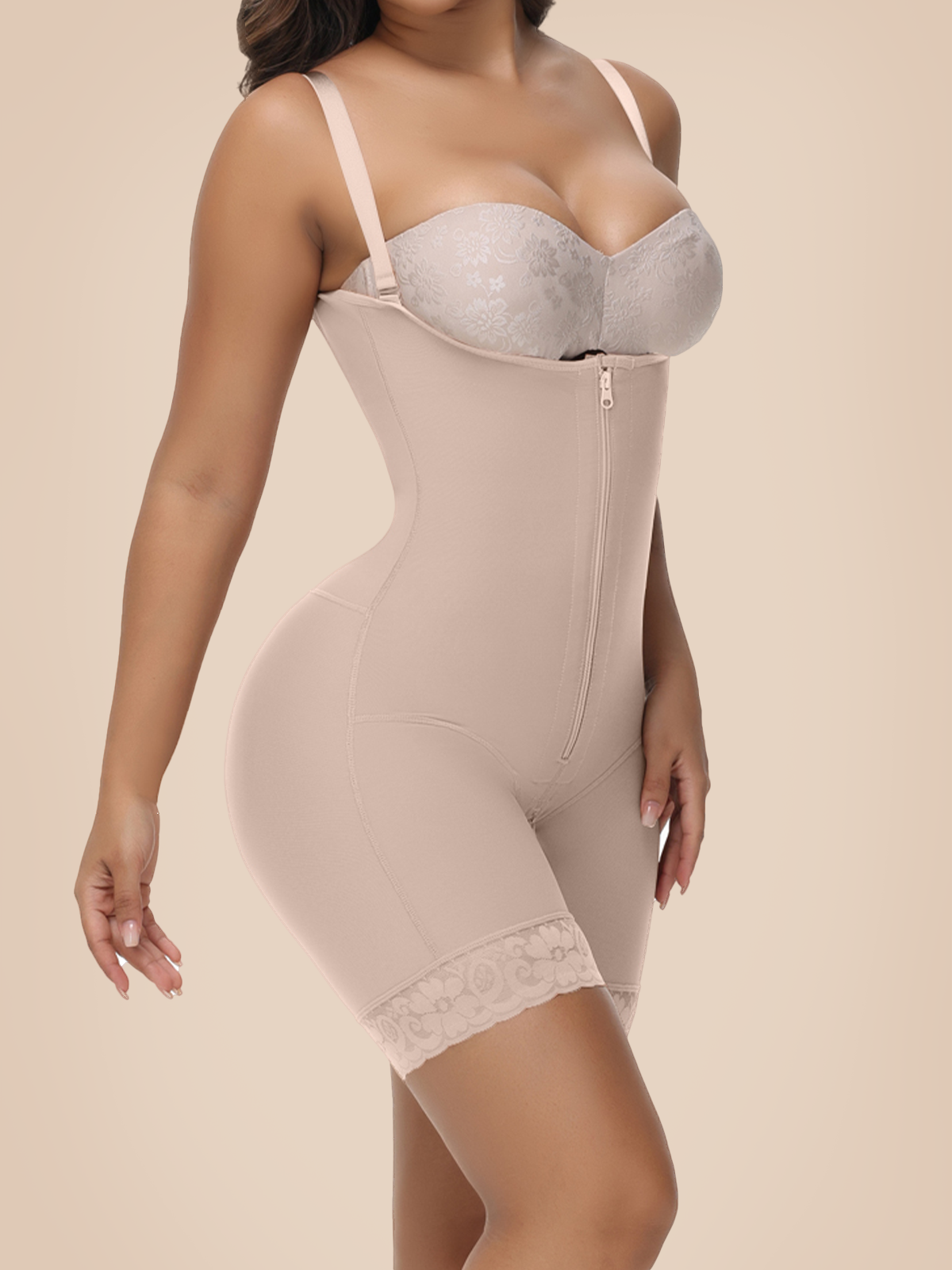 Tummy Control Invisible Zipper Faja Underbust Shapewear