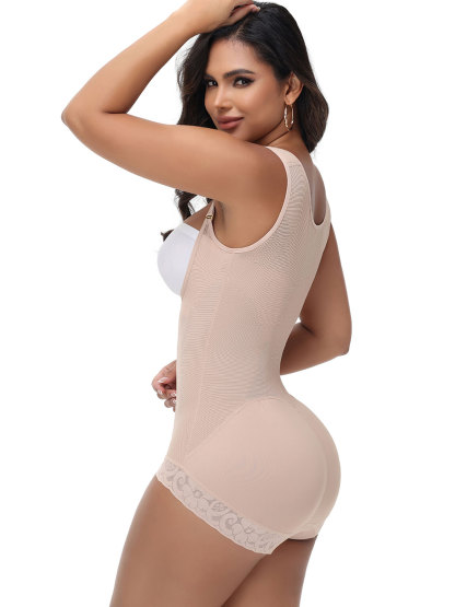 Shapewear for Women Tummy Control Fajas Body Shaper Zipper Open Bust Bodysuit
