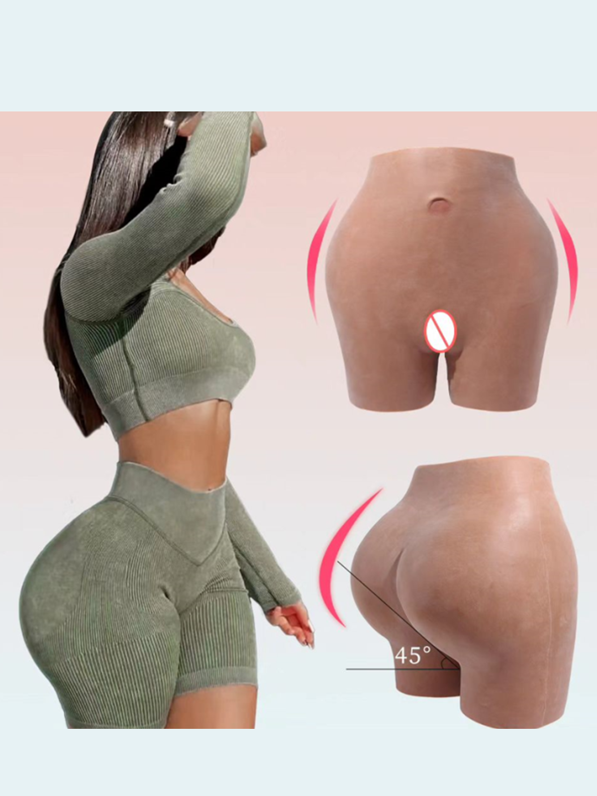 Butt LIfter Short Silicone Butt Pads-ChicCurve