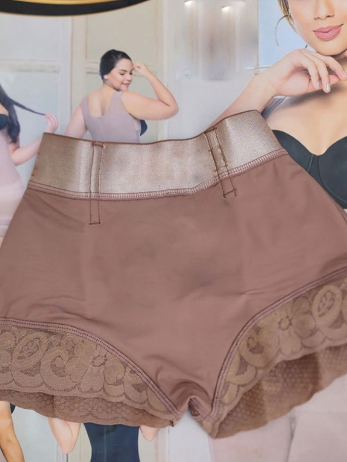 Low Waist Seamless Tummy Control Butt Lifting Faja Shorts