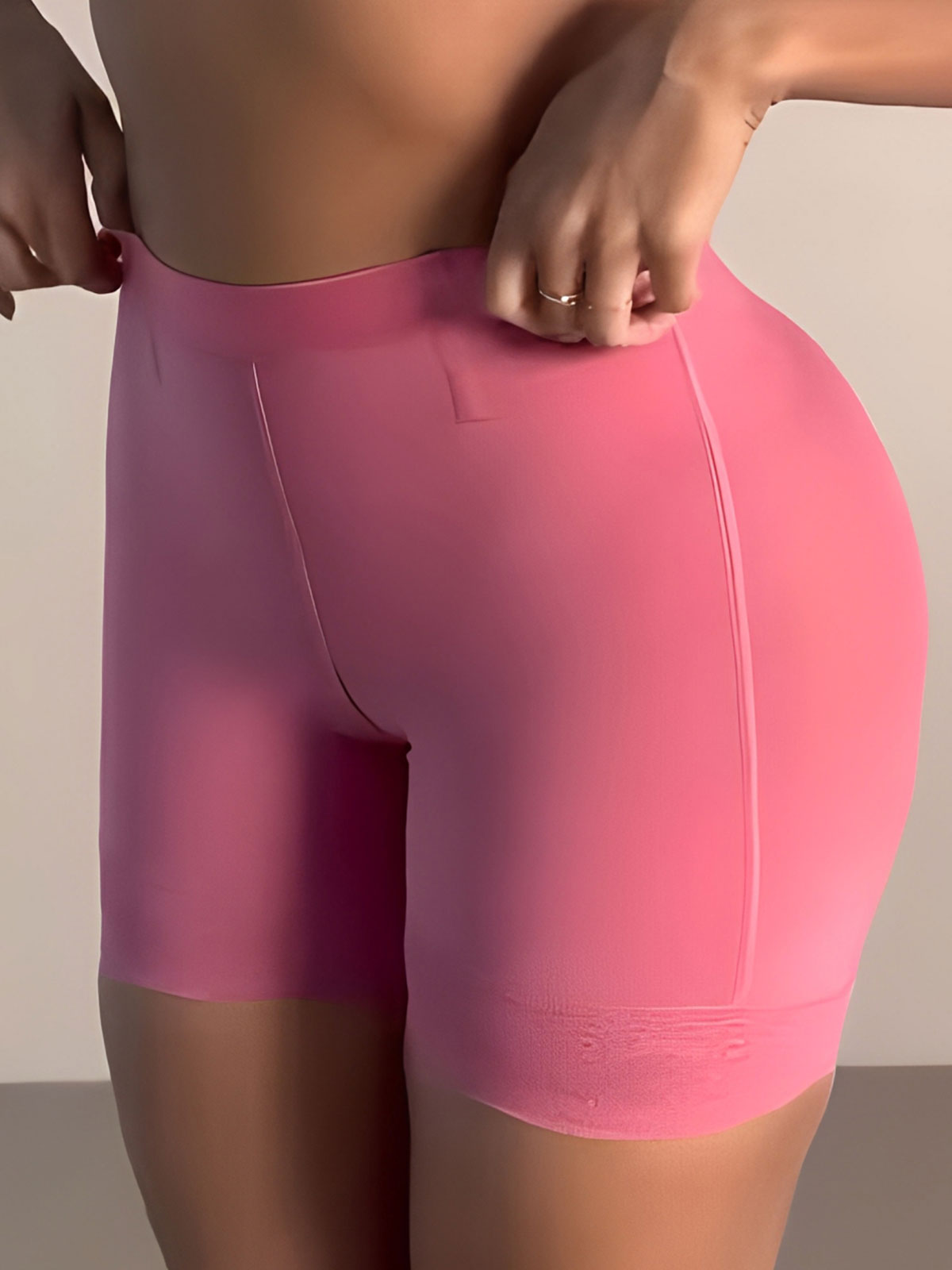 High Waist Lace Trim Butt Sculpting Short