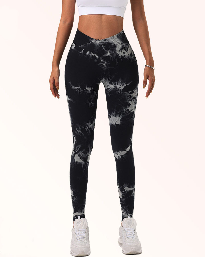 Seamless Tie Dye High Waist Yoga pants