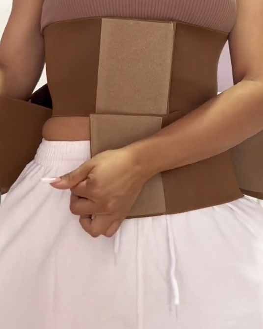 High Compression Velcro Waist Trainer Girdle Belt