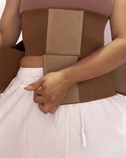 High Compression Velcro Waist Trainer Girdle Belt