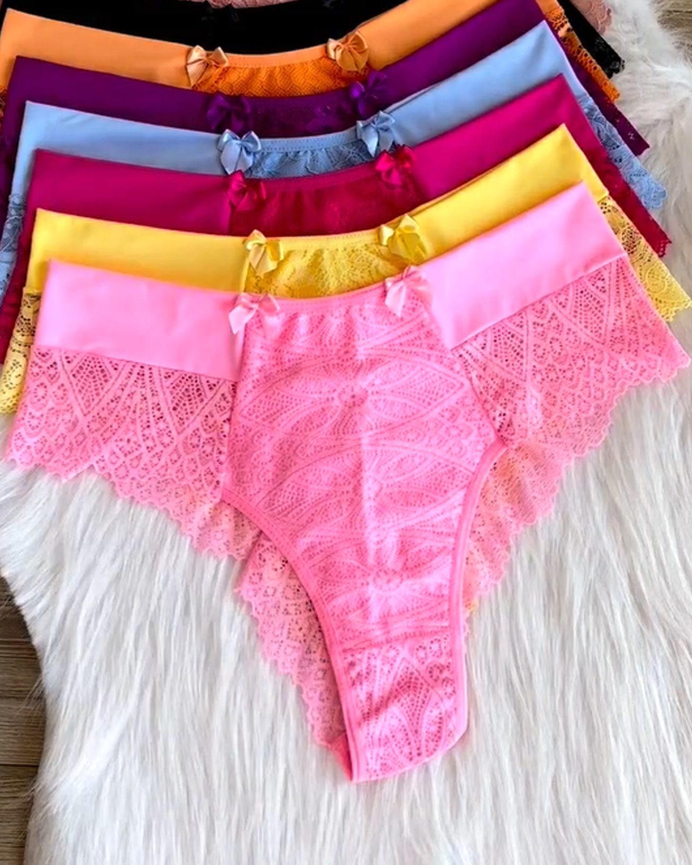 ChicCurve Multi-Colored Yoga Thong Panties