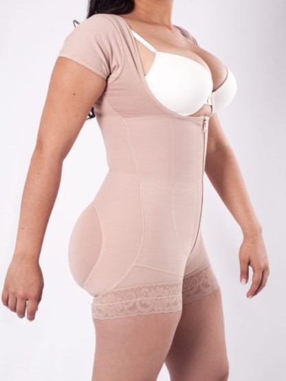 Short Sleeve Tummy Control Fajas Shapewear