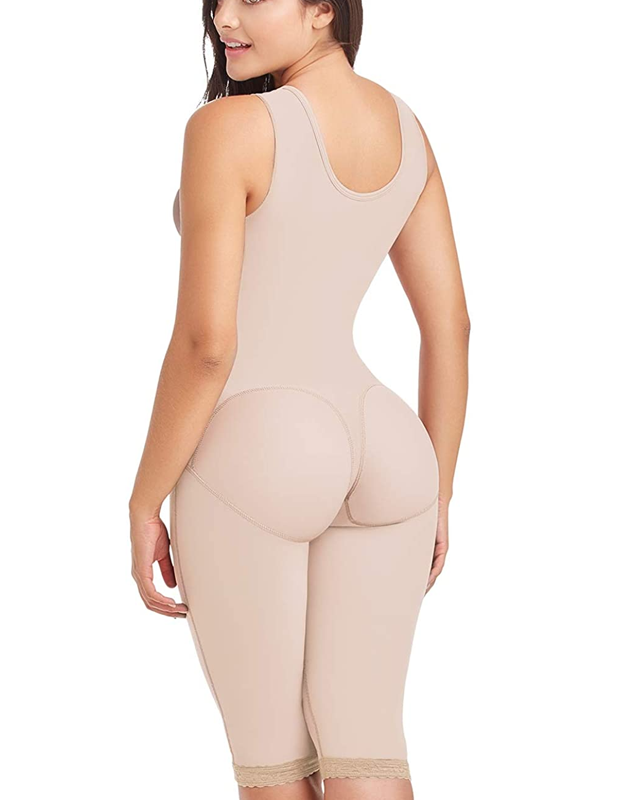 Tummy Tuck Hook & Eye Closure Support Hip Lift Long Shapewear