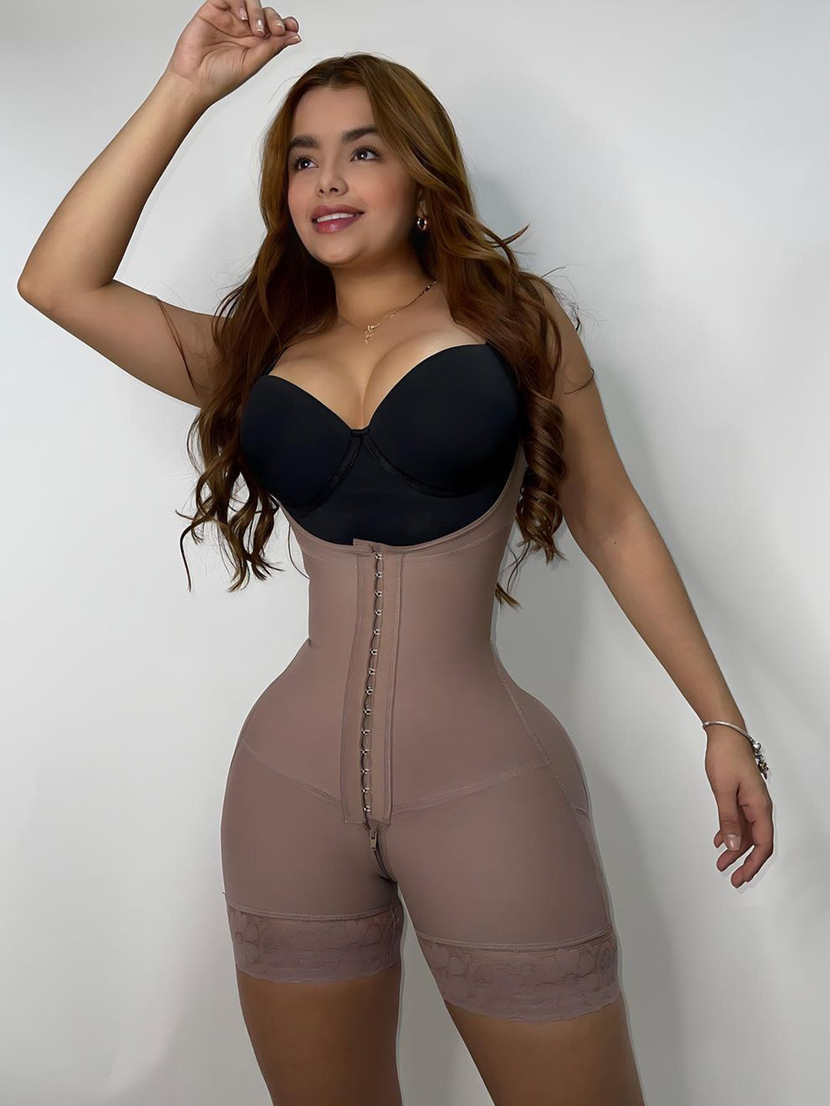 Hourglass Gridle Faja Shapewear with Zipper