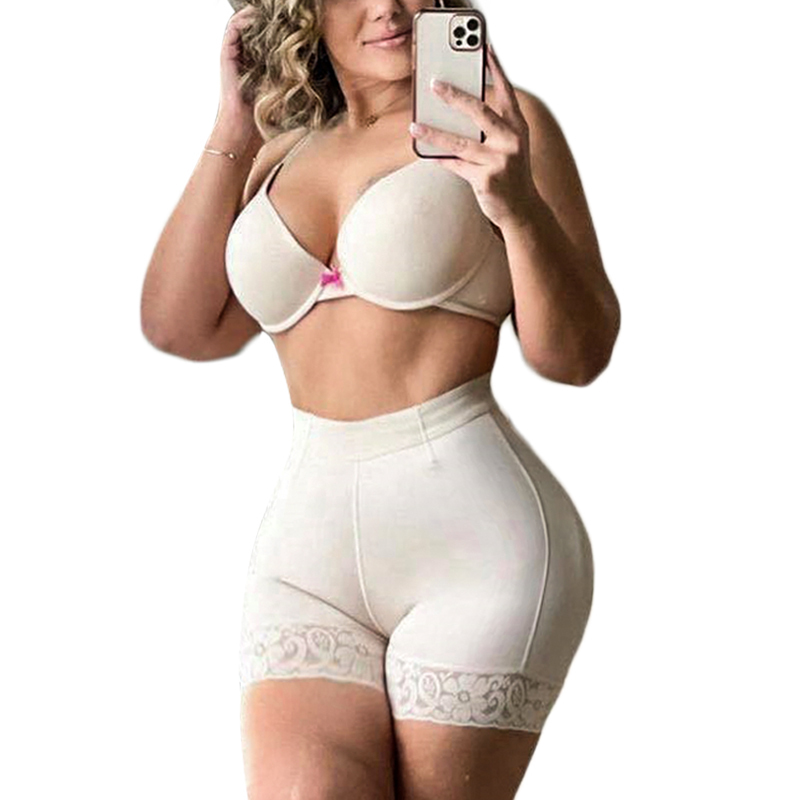 Postpartum Recovery Elastic Mesh Fabric With High Waist Charming Curves Short Butt Lift Girdle 