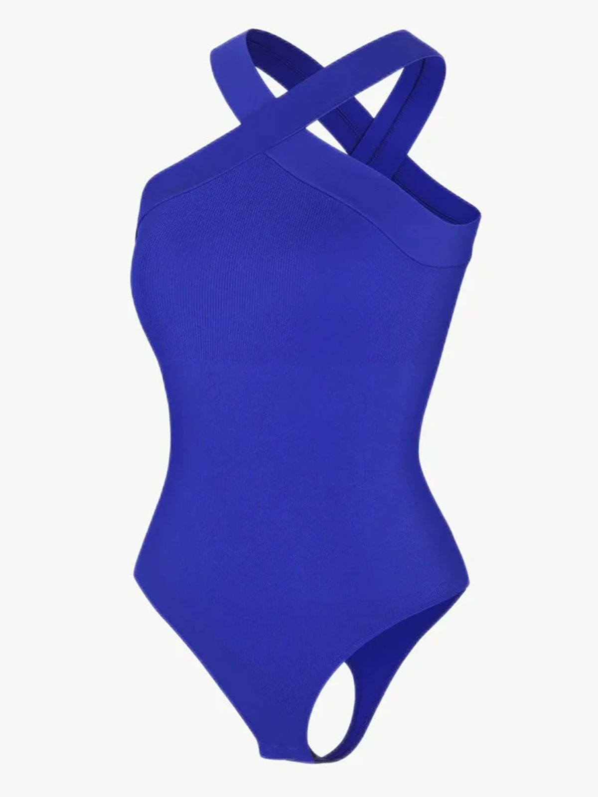 Seamless Crossover Halter Thong Shaping Bodysuit