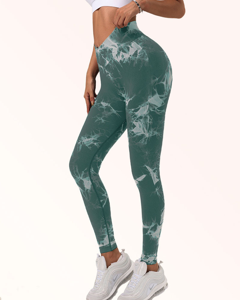 Seamless Tie Dye High Waist Yoga pants