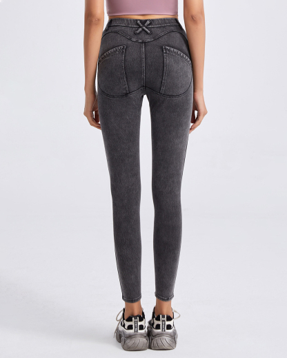High Waist Skiny Yoga Demin Leggings