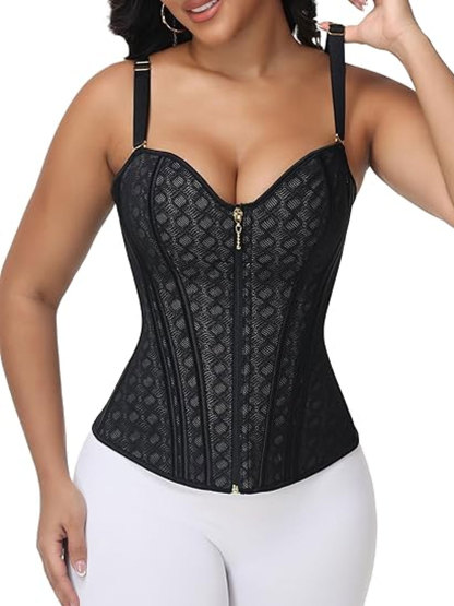 Leopard Print Bust And Belly Control Camisole Body Shaping Vest