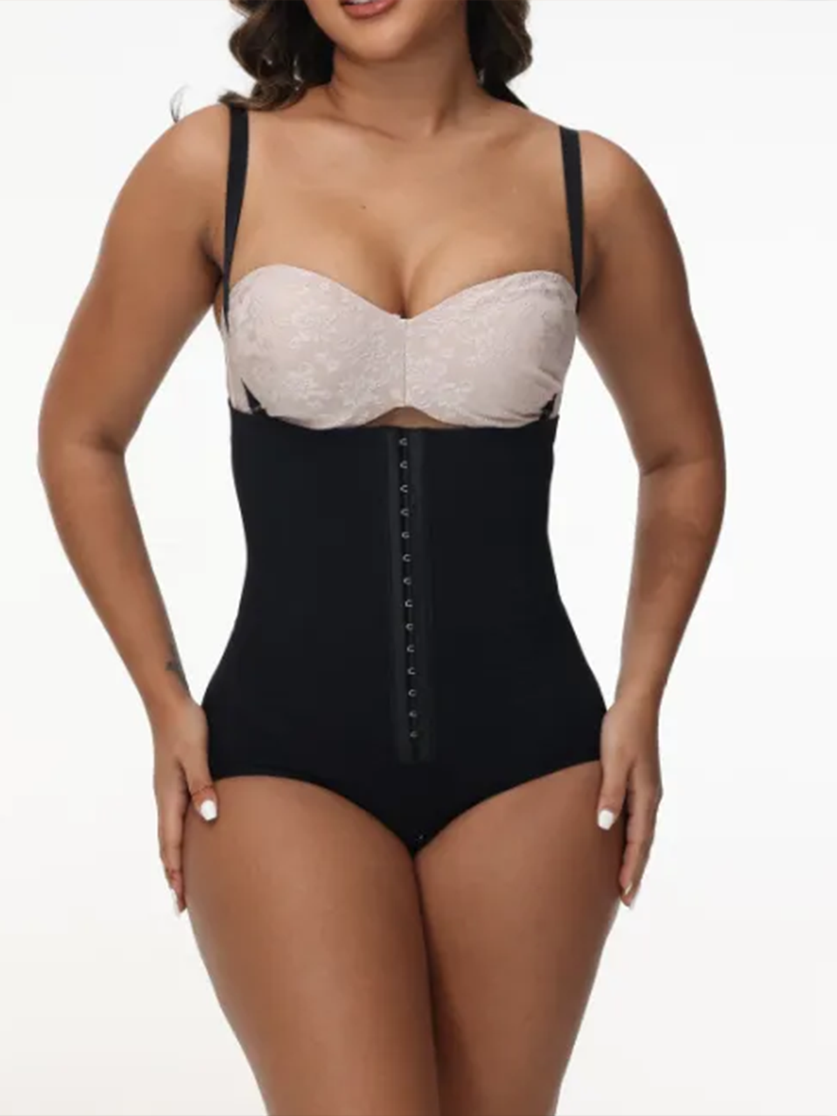 Strapless buttoned pants shapewear faja
