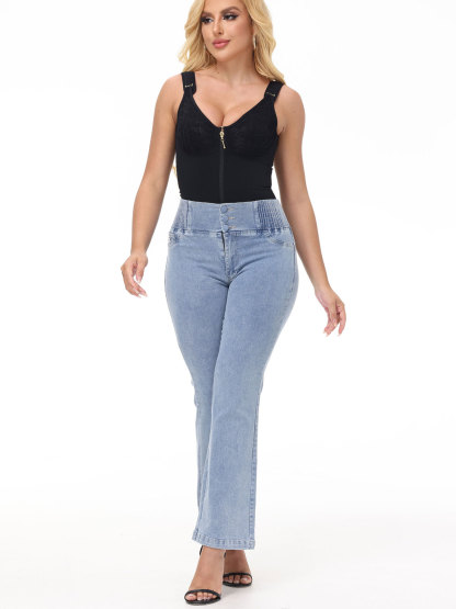 Jacquard With Bra Comfy Sculpting Thongs Bodysuit